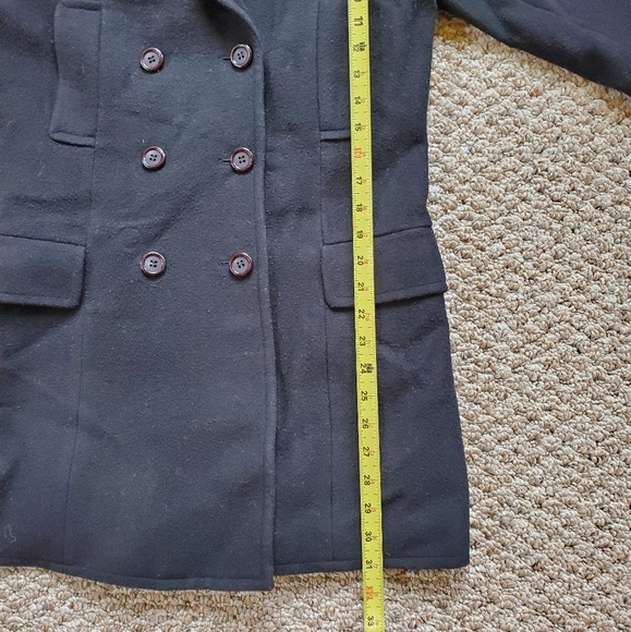 Club Monaco black pea coat size S - Picture 9 of 10